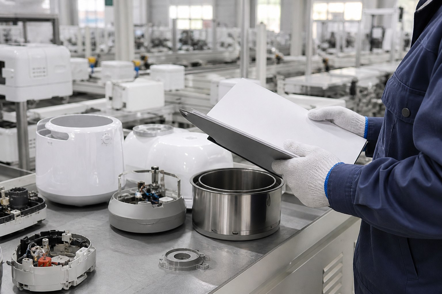 制造现场中对无标识家电组件进行资料核验的工序
